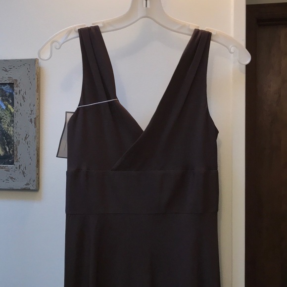 J. Crew 100% silk brown evening gown - Picture 3 of 4